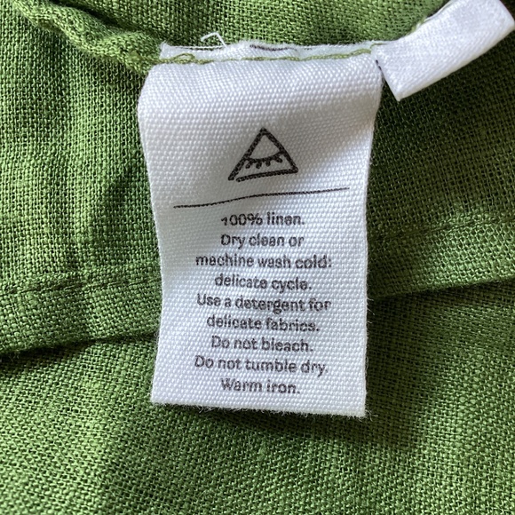 SLEEPER | Brigitte Button Down Moss Green Midi Dress in Size Medium - Picture 6 of 9